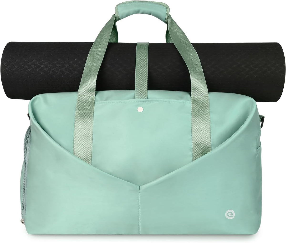 Ceneda 20" Gym Bag for Women with Wet Pocket & Shoe Compartment, Lightweight Duffel Waterproof Carry On Duffle for Travel, Yoga, Overnight (Green)