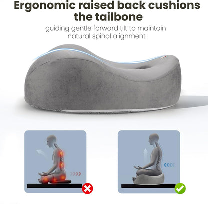 Meditation Cushion Memory Foam Floor Pillow for Cross Legged Sitting