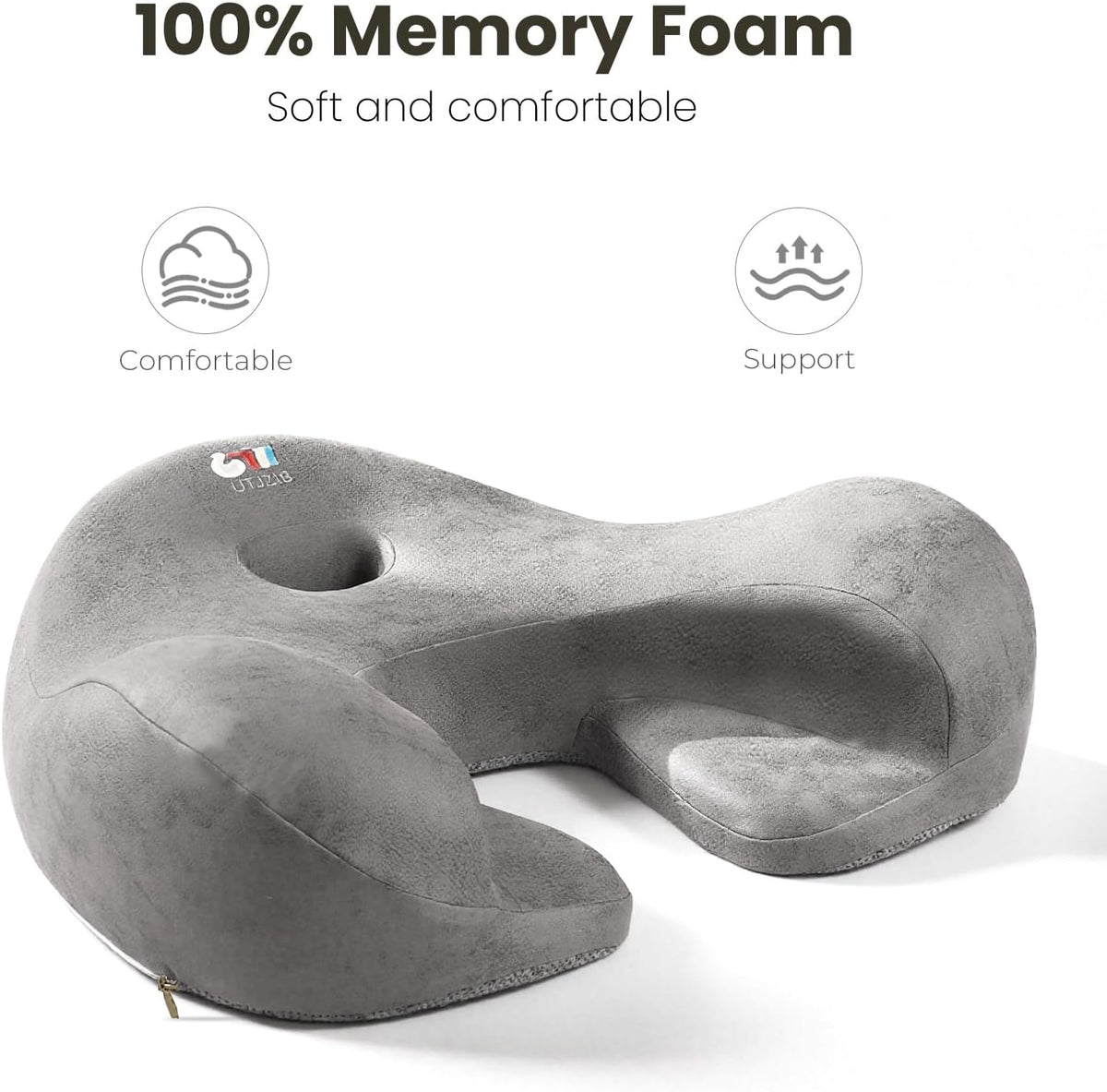 Meditation Cushion Memory Foam Floor Pillow for Cross Legged Sitting