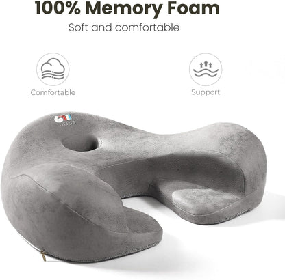 Meditation Cushion Memory Foam Floor Pillow for Cross Legged Sitting