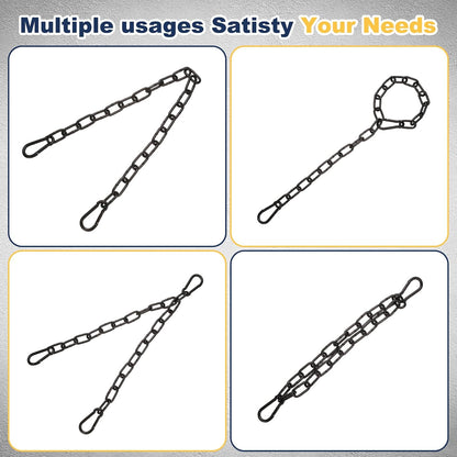 Gate Chain Lock 26"x4mm Dia Alloy Steel Hanging Chain Lock