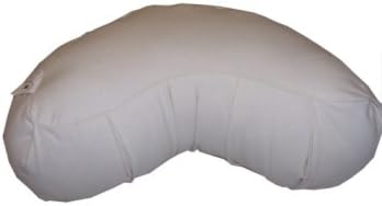 Blue Lotus Kapok Crescent Heart Meditation Cushion - Natural