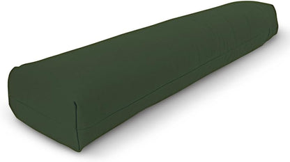Pranayama Yoga Bolster - Expand Chest for Deeper Breath Work, Made in USA with Eco-Friendly Materials - Studio Grade Firm Pranayama Support Cushion - Natural Cotton, Hemp or Vinyl, 27"L x 6"W x 5"H