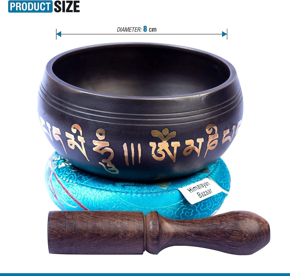 Tibetan Singing Bowl Set Brass - Master Healing Grade - Authentic Handcrafted Sound Bowl