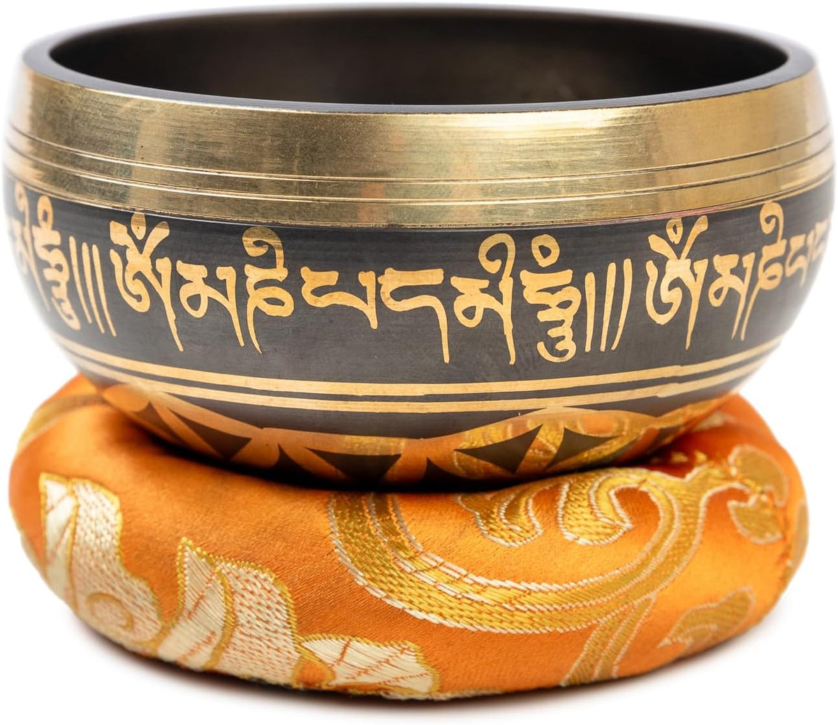 Tibetan Singing Bowl Set Brass - Master Healing Grade - Authentic Handcrafted Sound Bowl
