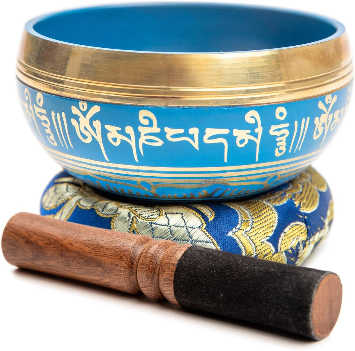 Tibetan Singing Bowl Set Brass - Master Healing Grade - Authentic Handcrafted Sound Bowl
