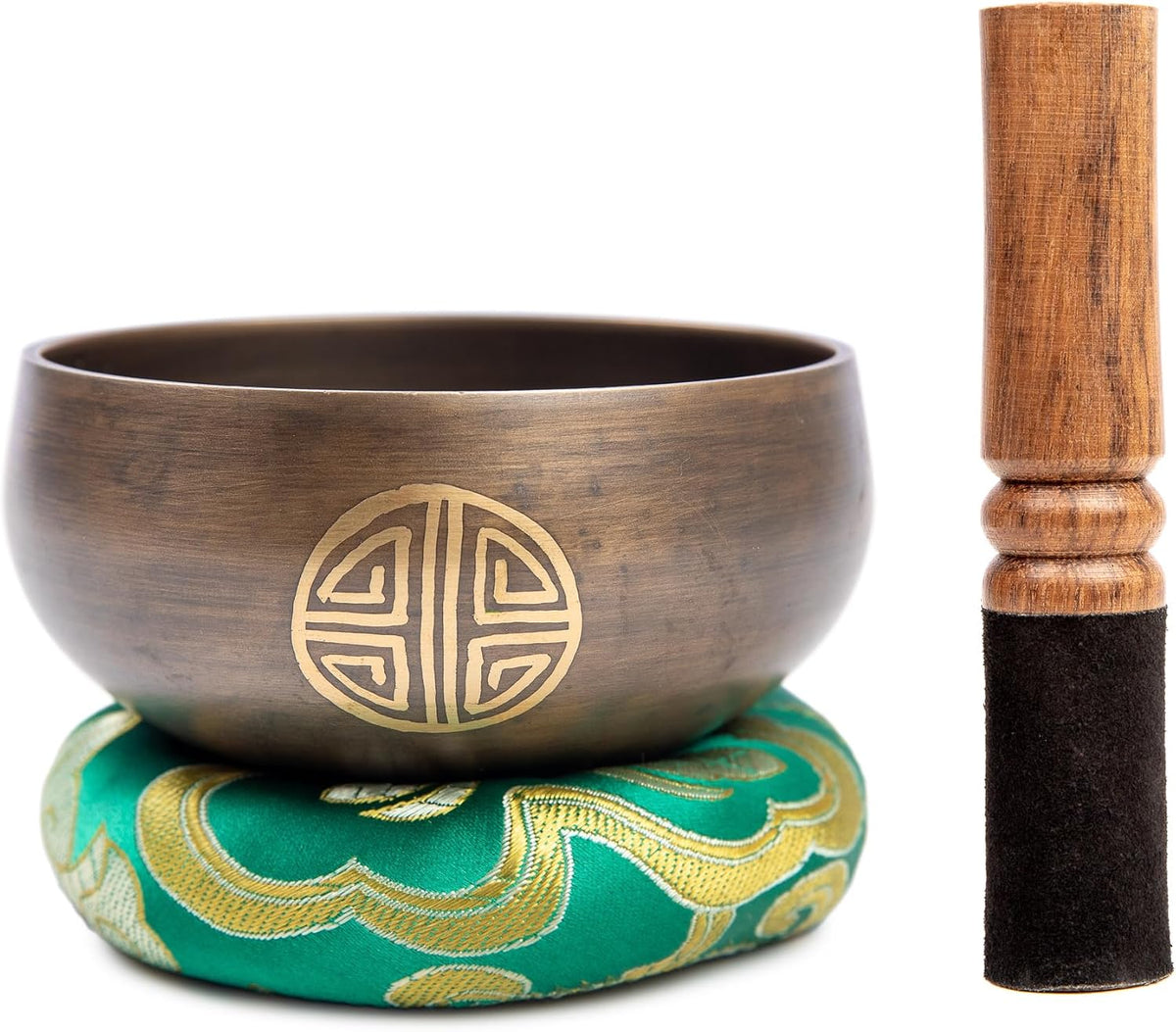 Tibetan Singing Bowl Set Brass - Master Healing Grade - Authentic Handcrafted Sound Bowl
