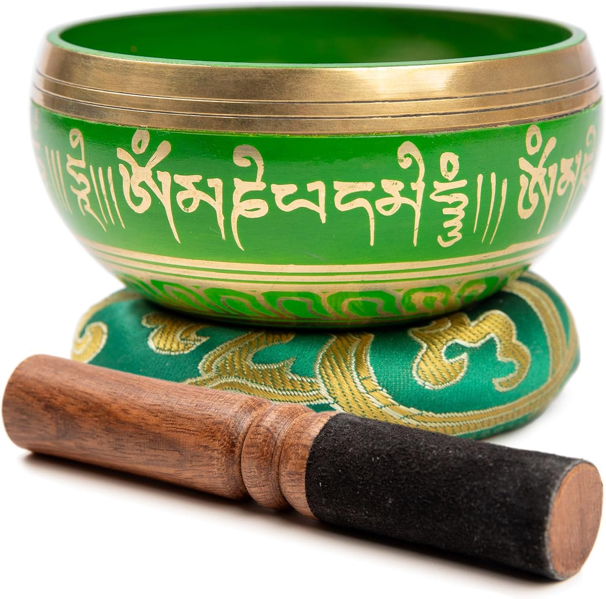 Tibetan Singing Bowl Set Brass - Master Healing Grade - Authentic Handcrafted Sound Bowl