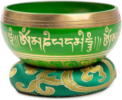 Tibetan Singing Bowl Set Brass - Master Healing Grade - Authentic Handcrafted Sound Bowl