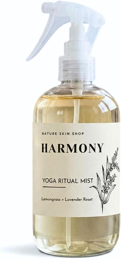 Harmony Lemongrass + Lavender Upward Dog Yoga Mat Cleaner Spray - 8.5 Ounces - for Post-Workout Freshness - Non-Toxic & Non-Slip Formula for All Mats