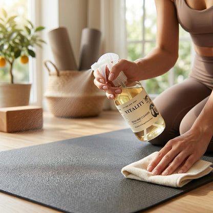 Harmony Lemongrass + Lavender Upward Dog Yoga Mat Cleaner Spray - 8.5 Ounces - for Post-Workout Freshness - Non-Toxic & Non-Slip Formula for All Mats