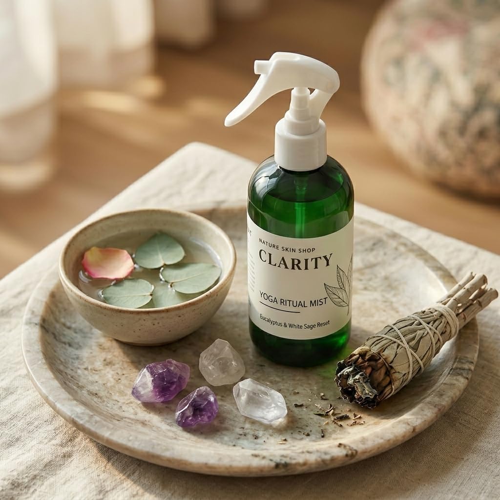 Harmony Lemongrass + Lavender Upward Dog Yoga Mat Cleaner Spray - 8.5 Ounces - for Post-Workout Freshness - Non-Toxic & Non-Slip Formula for All Mats