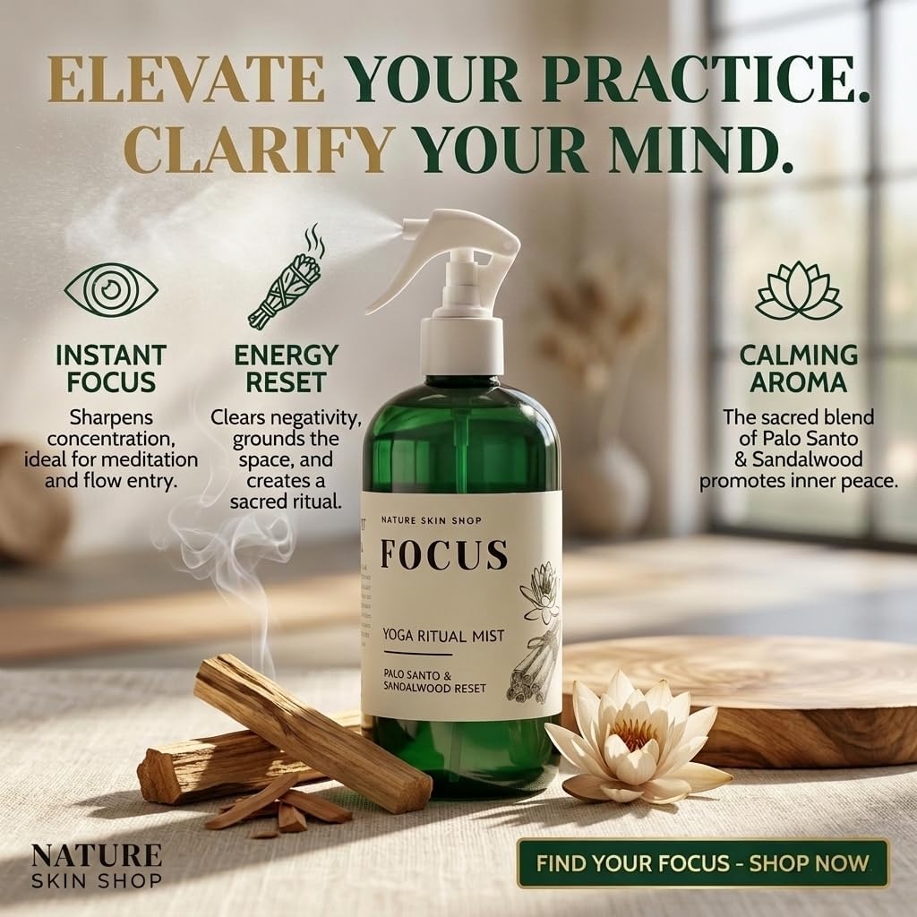 Harmony Lemongrass + Lavender Upward Dog Yoga Mat Cleaner Spray - 8.5 Ounces - for Post-Workout Freshness - Non-Toxic & Non-Slip Formula for All Mats