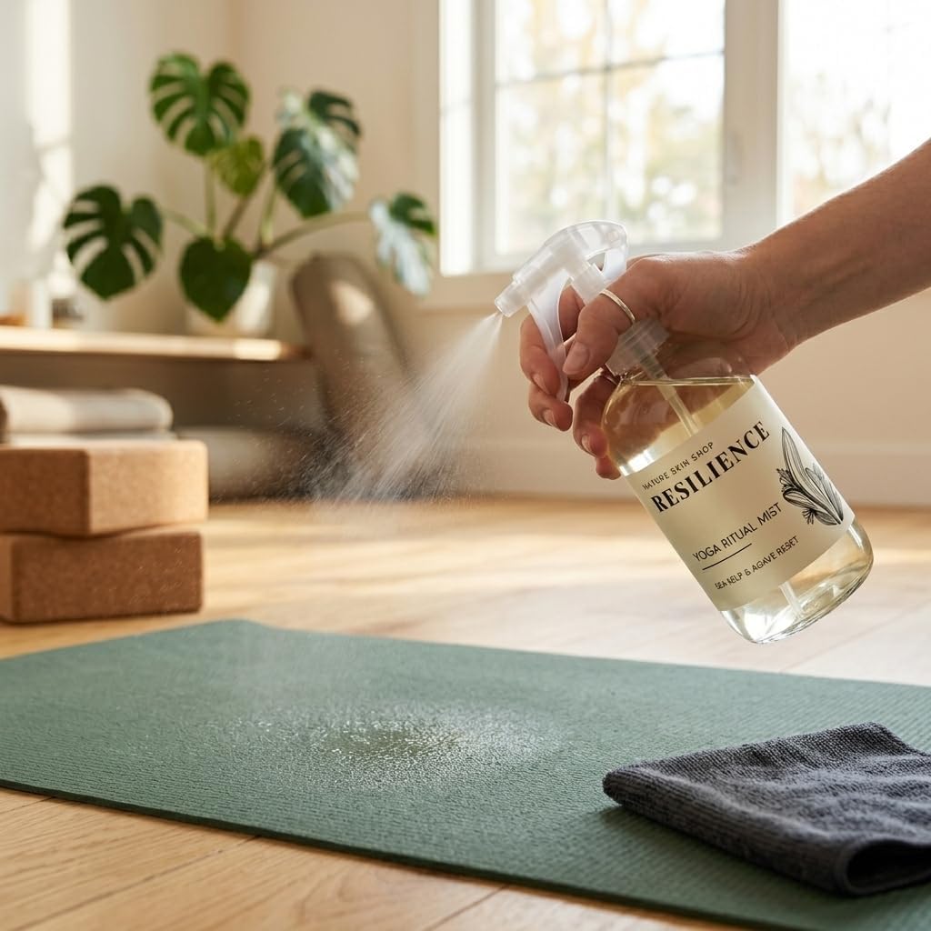 Harmony Lemongrass + Lavender Upward Dog Yoga Mat Cleaner Spray - 8.5 Ounces - for Post-Workout Freshness - Non-Toxic & Non-Slip Formula for All Mats