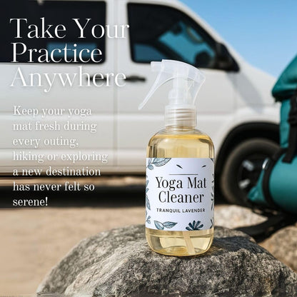 Harmony Lemongrass + Lavender Upward Dog Yoga Mat Cleaner Spray - 8.5 Ounces - for Post-Workout Freshness - Non-Toxic & Non-Slip Formula for All Mats