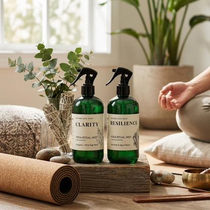 Harmony Lemongrass + Lavender Upward Dog Yoga Mat Cleaner Spray - 8.5 Ounces - for Post-Workout Freshness - Non-Toxic & Non-Slip Formula for All Mats