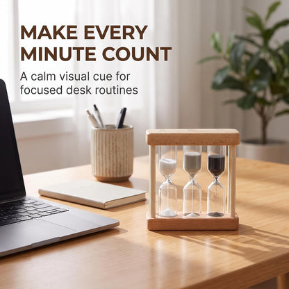 Creative 1/3/5 Minute Wooden Sand Glass Hourglass Timer Clock Home Decor Kitchen Tools Gift for Simple Style