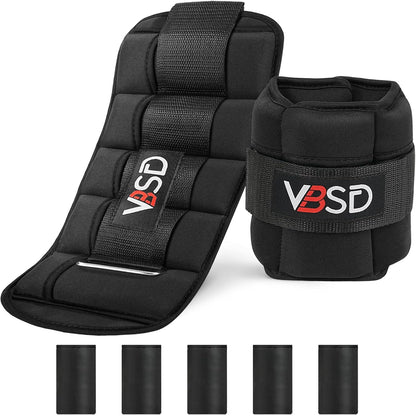 Adjustable Ankle Weights for Women Men,10lb 1 Pair Leg Weight Straps