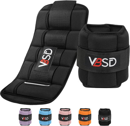 Adjustable Ankle Weights for Women Men,10lb 1 Pair Leg Weight Straps