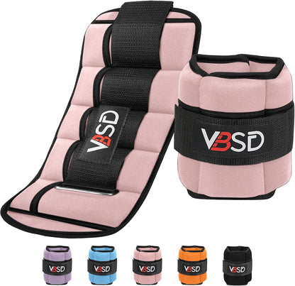 Adjustable Ankle Weights for Women Men,10lb 1 Pair Leg Weight Straps