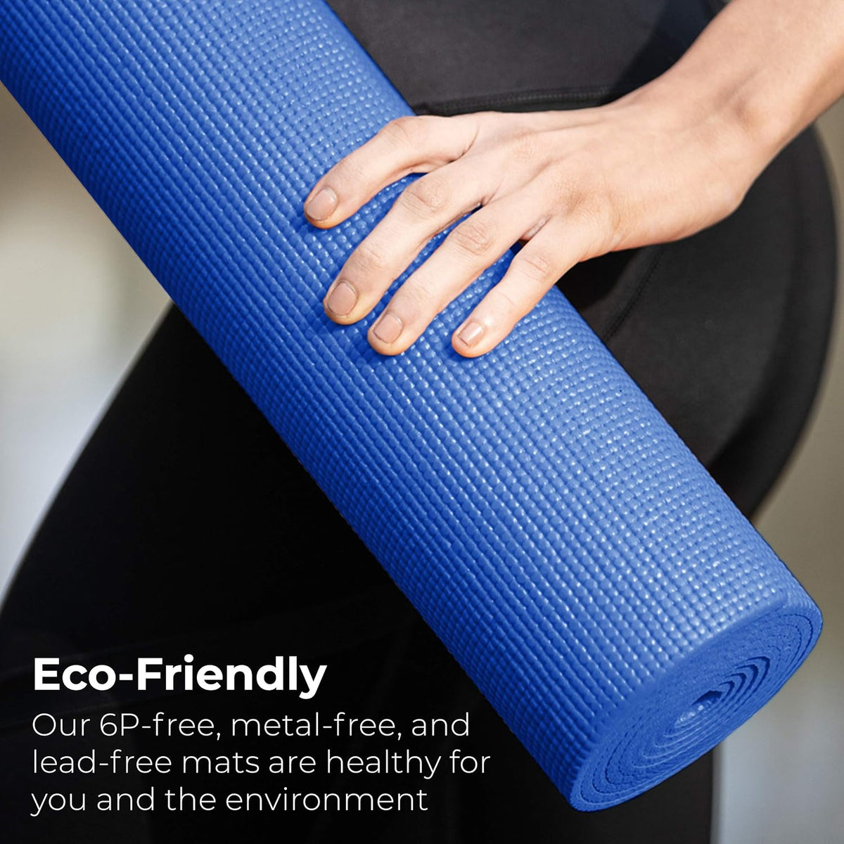 Bulk Yoga Mats, 10 Pack, 4mm Thick, 68x24in