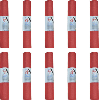 Bulk Yoga Mats, 10 Pack, 4mm Thick, 68x24in