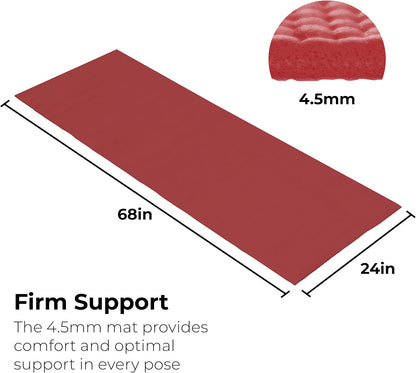Bulk Yoga Mats, 10 Pack, 4mm Thick, 68x24in