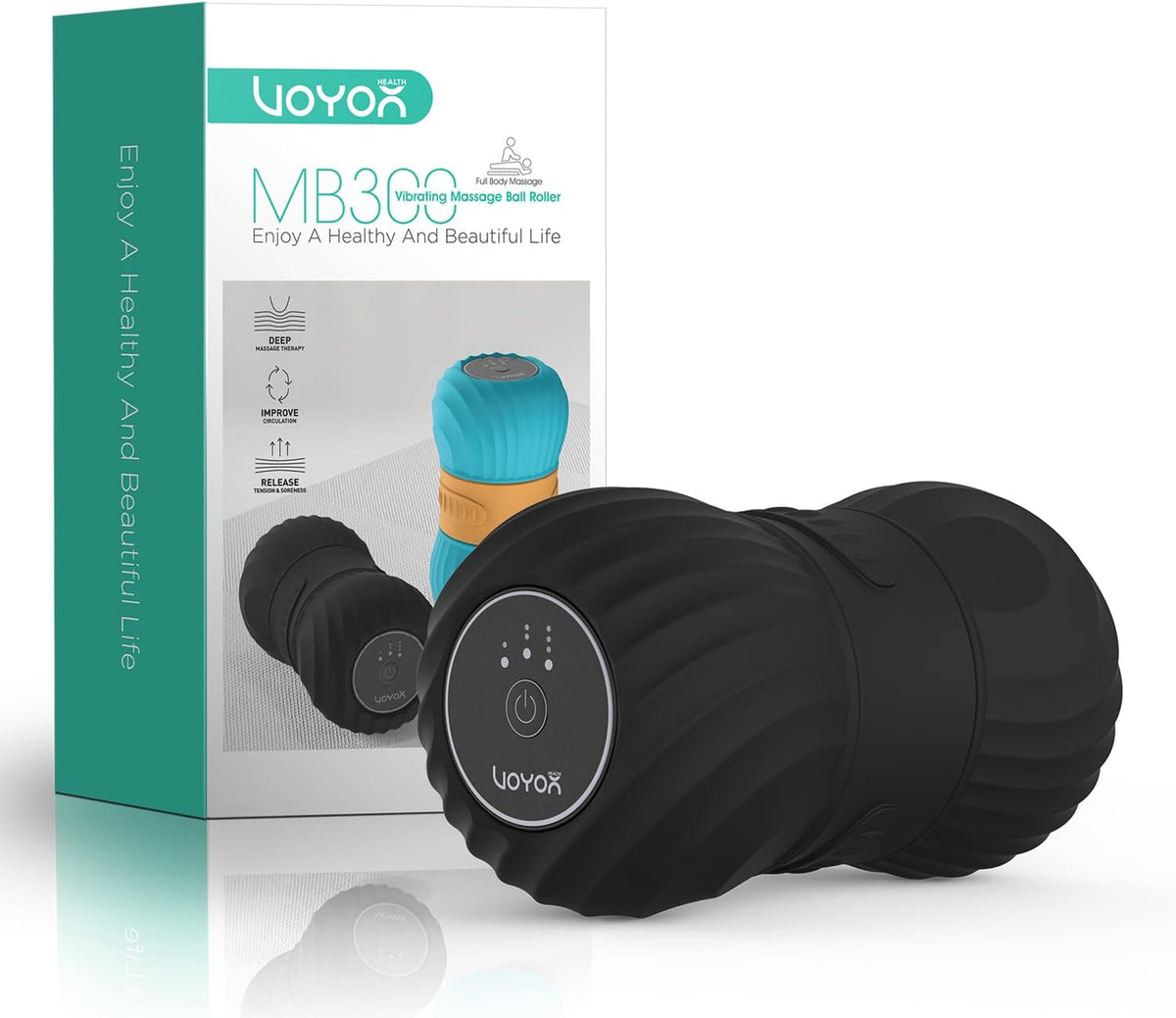 Vibrating Peanut Massage Ball, Electric Deep Tissue Roller