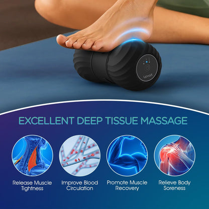 Vibrating Peanut Massage Ball, Electric Deep Tissue Roller