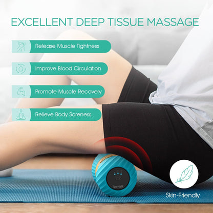 Vibrating Peanut Massage Ball, Electric Deep Tissue Roller