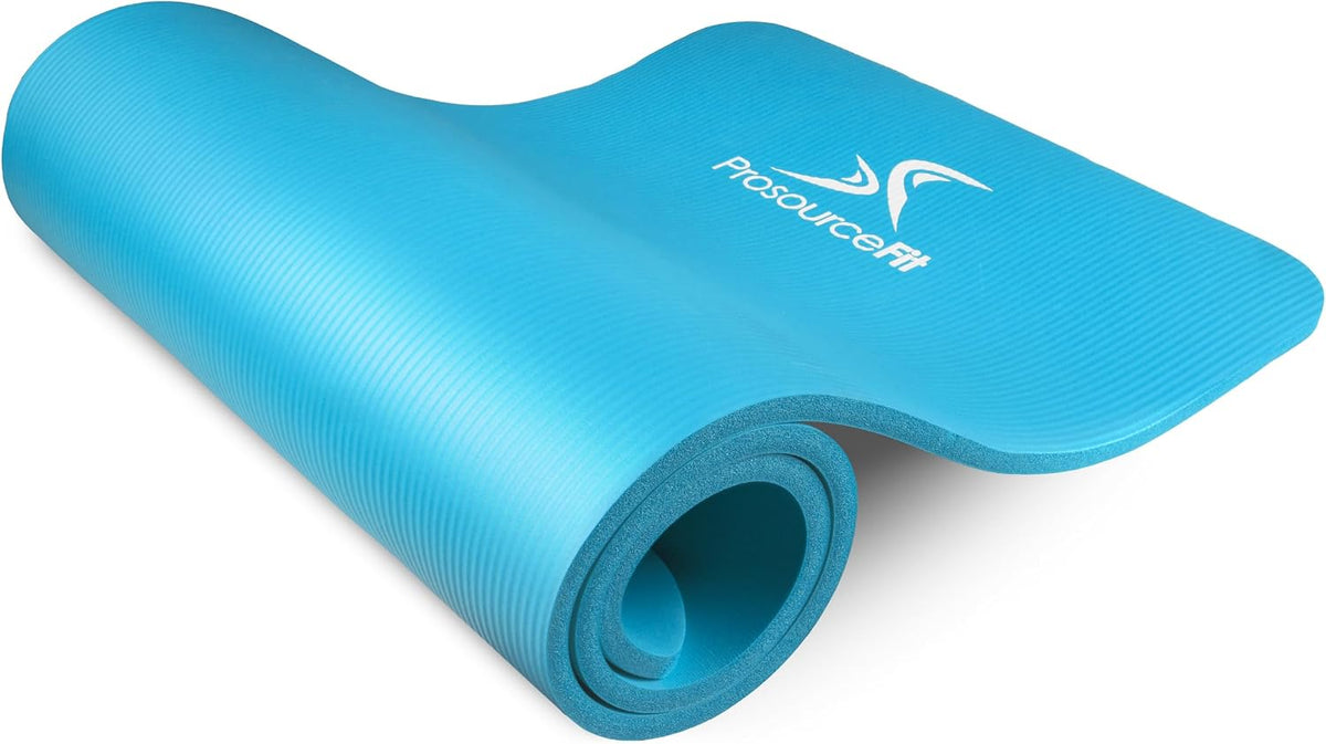 Extra Thick Yoga and Pilates Mat, 71-inch Long High Density Exercise Mat with Comfort Foam and Carrying Strap
