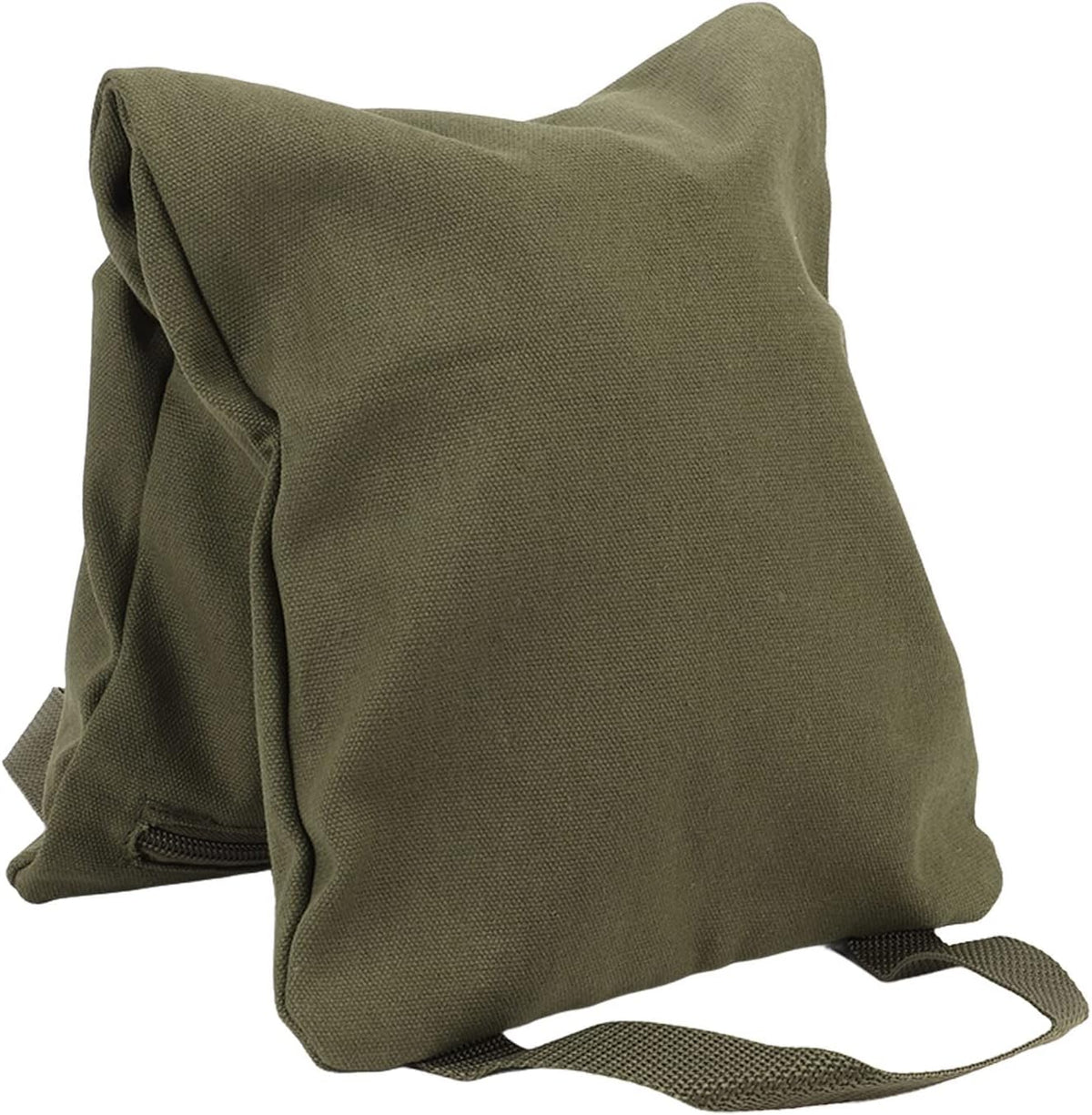Yoga Sandbag, Green Portable Fillable Sand Bag with Handle for Yoga Weights and Training, Machine Washable Leakproof Lining