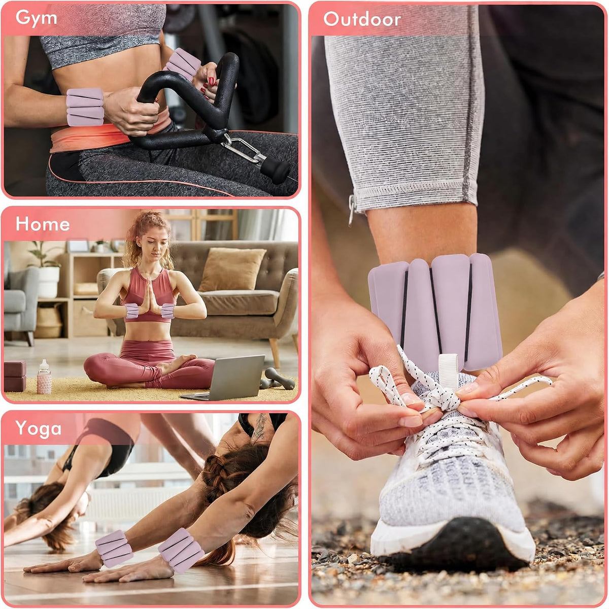 Wrist Weights, Ankle Weights for Women Men, Adjustable Wrist Weighted Bracelet for Home Gym Workout, Running, Yoga, Exercise, Strength Training