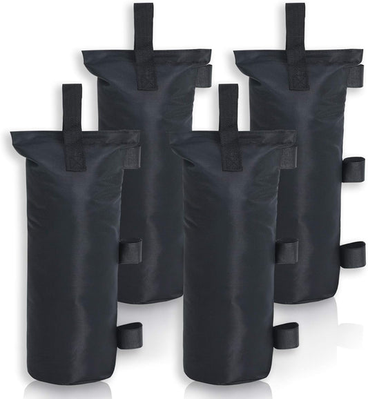 4-Pack of Canopy Weight Bag 112 Pounds Black