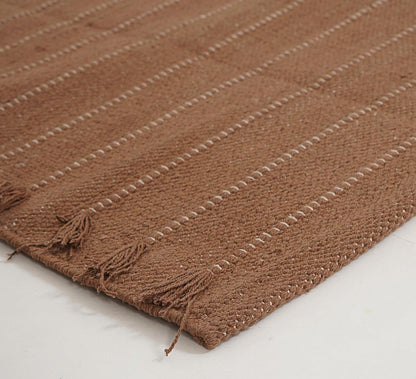 Indian Handmade 100% Organic Cotton Yoga Mat, Hand Woven Rug, Yoga Mat For Everyday Fitness at Home Comfortable Foldable Long Mat
