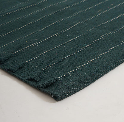 Indian Handmade 100% Organic Cotton Yoga Mat, Hand Woven Rug, Yoga Mat For Everyday Fitness at Home Comfortable Foldable Long Mat
