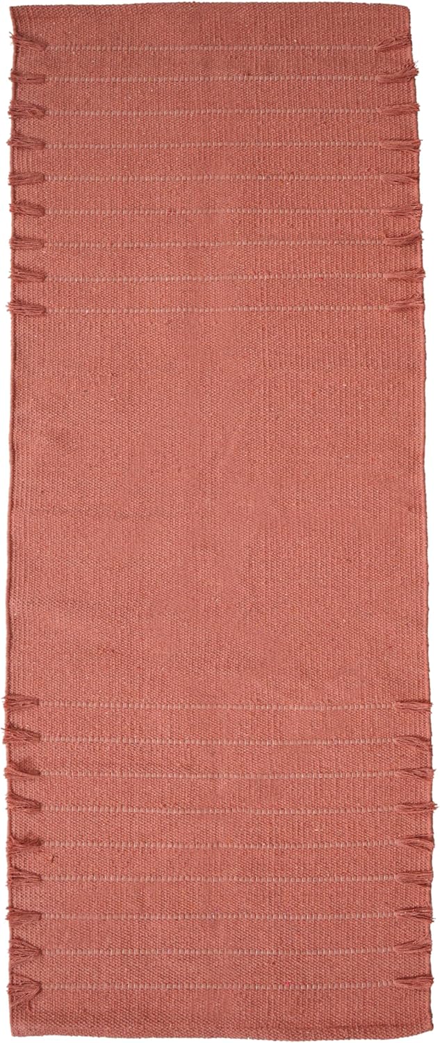 Indian Handmade 100% Organic Cotton Yoga Mat, Hand Woven Rug, Yoga Mat For Everyday Fitness at Home Comfortable Foldable Long Mat