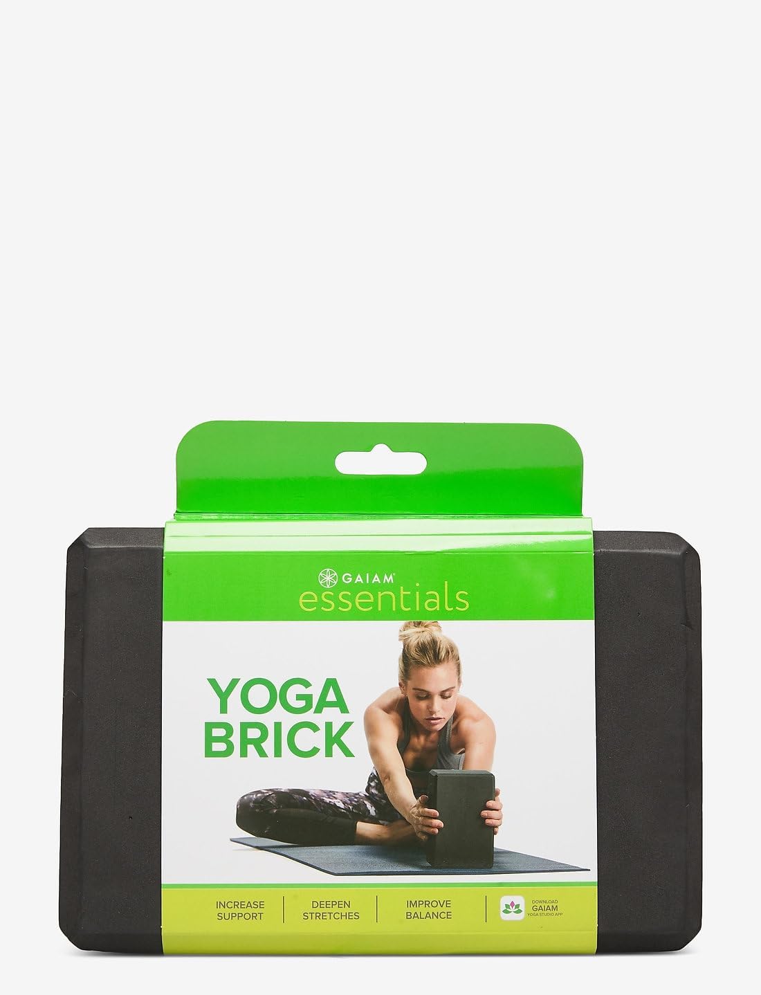 Essentials Yoga Brick EVA Foam Block Accessories for Yoga, Meditation, Pilates, Stretching - 2 Pack
