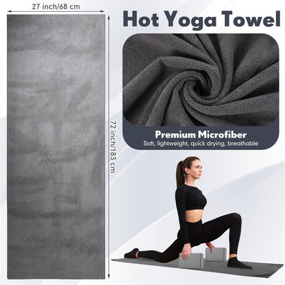14 Pcs Yoga Kits for Home Workouts Pilates Equipment Set for Women Beginners, Hot Yoga Towel Blocks Strap, Knee Pad, Resistance Loop Exercise Band, Massage Lacrosse Ball, Pilates Ball