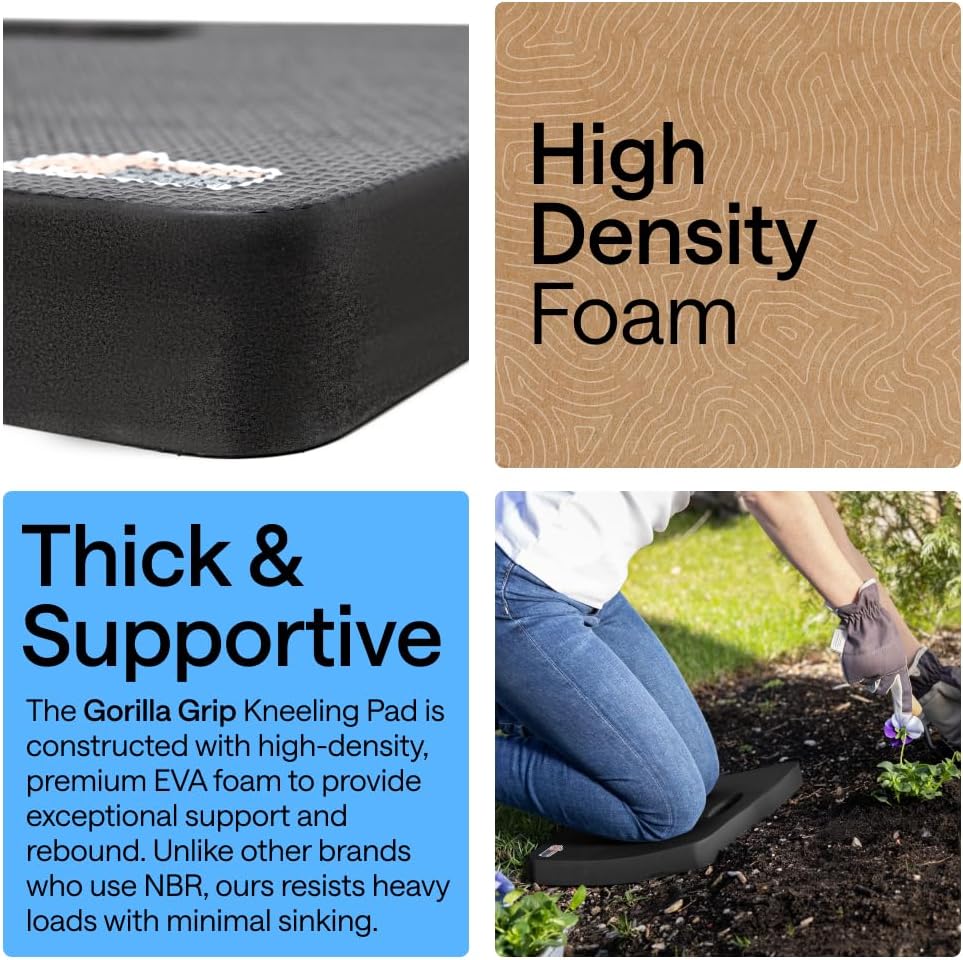 ® Extra Thick Foam Kneeling Pad for Gardening, 17.5x11 Black