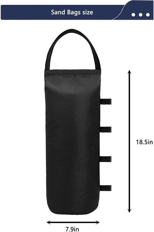 125 LBS Canopy Weights Sand Bags for Canopy Outdoor Advertising Tent Sunshade Fixed Windproof Pop up Tent（No Sand） 4-Pack Package May Vary