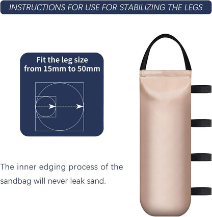125 LBS Canopy Weights Sand Bags for Canopy Outdoor Advertising Tent Sunshade Fixed Windproof Pop up Tent（No Sand） 4-Pack Package May Vary