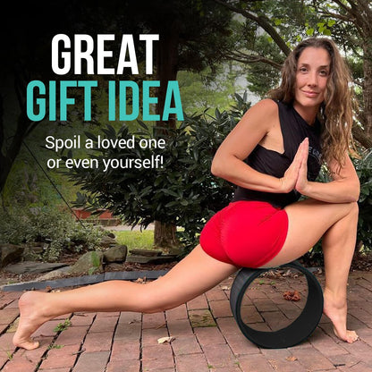 Yoga Wheel Set - Extra Wide Jumbo Wheel & Mini Massage Wheel