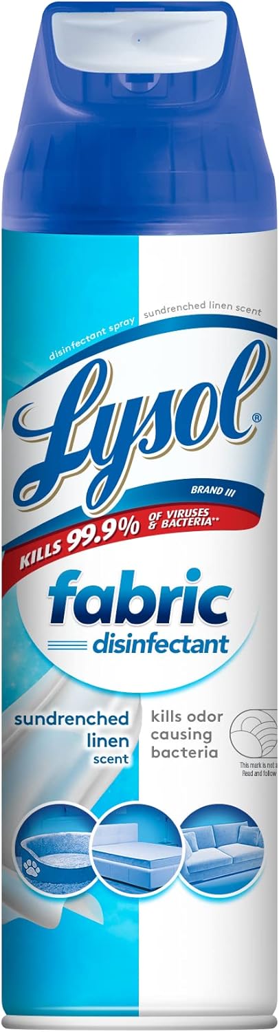 Fabric Disinfectant Spray, Sanitizing and Antibacterial Spray, For Disinfecting and Deodorizing Soft Furnishings, Lavender Fields 15 Fl. Oz (Pack of 3)