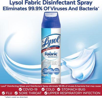 Fabric Disinfectant Spray, Sanitizing and Antibacterial Spray, For Disinfecting and Deodorizing Soft Furnishings, Lavender Fields 15 Fl. Oz (Pack of 3)