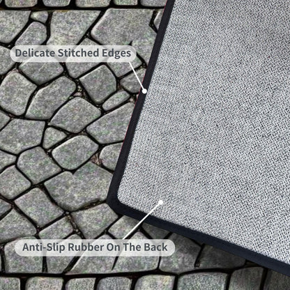 Runner Rug Washable 2x6 Cobblestone Arched Pavement Road Courses Sidewalk Seamless Non-Slip Hallway Area Rug Indoor Outdoor Home Decor for Entryway Bathroom Kitchen Carpet Yoga Floor Mat