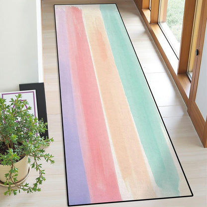 Runner Rug Washable 2x6 Cobblestone Arched Pavement Road Courses Sidewalk Seamless Non-Slip Hallway Area Rug Indoor Outdoor Home Decor for Entryway Bathroom Kitchen Carpet Yoga Floor Mat