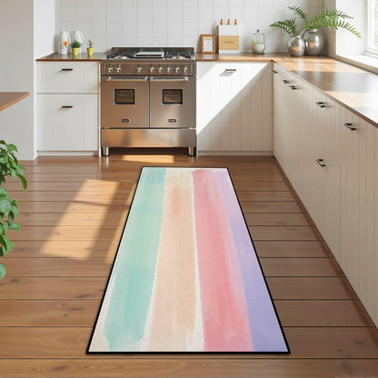 Runner Rug Washable 2x6 Cobblestone Arched Pavement Road Courses Sidewalk Seamless Non-Slip Hallway Area Rug Indoor Outdoor Home Decor for Entryway Bathroom Kitchen Carpet Yoga Floor Mat