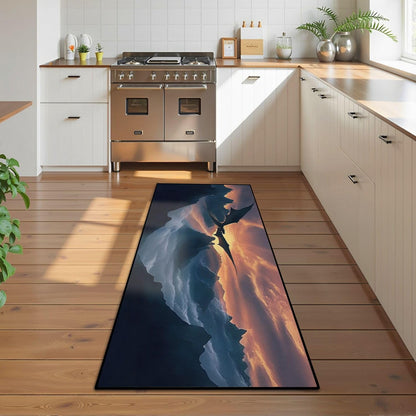 Runner Rug Washable 2x6 Cobblestone Arched Pavement Road Courses Sidewalk Seamless Non-Slip Hallway Area Rug Indoor Outdoor Home Decor for Entryway Bathroom Kitchen Carpet Yoga Floor Mat