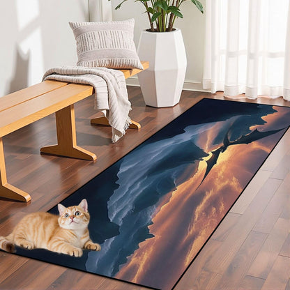Runner Rug Washable 2x6 Cobblestone Arched Pavement Road Courses Sidewalk Seamless Non-Slip Hallway Area Rug Indoor Outdoor Home Decor for Entryway Bathroom Kitchen Carpet Yoga Floor Mat
